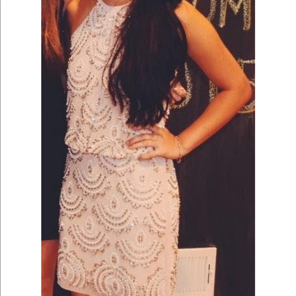 Beaded Halter Dress